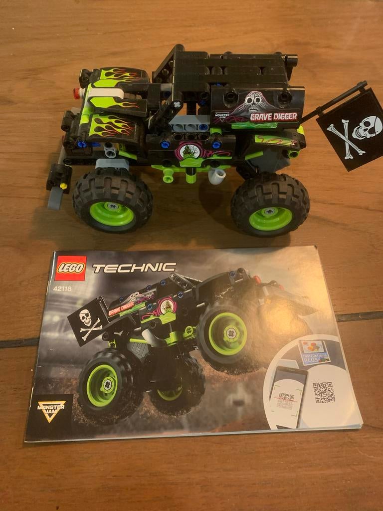 Lego Technic 42104 Monster Jam Grave Digger, Ophalen, Gebruikt, Complete set, Lego