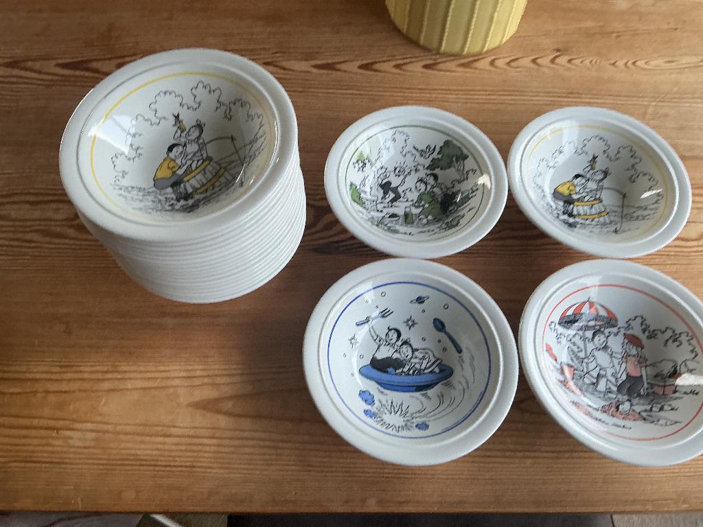 Suske en Wiske bordjes 1989 - zie omschrijving, Verzamelen, Stripfiguren, Ophalen of Verzenden, Suske en Wiske, Zo goed als nieuw