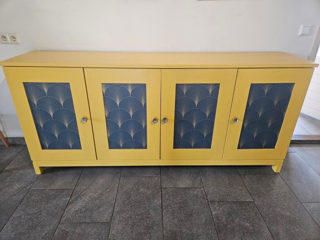 Groot dressoir, zelf opgeknapt, Ophalen, Gebruikt, 25 tot 50 cm, 200 cm of meer