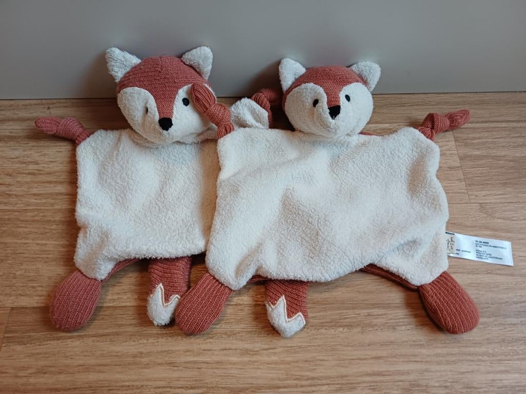 Hema doekje knuffeldoekje vos bruin wit, Ophalen of Verzenden, Zo goed als nieuw, Overige typen