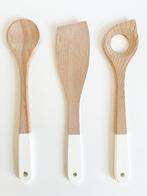 Keukengerei hout wit lepel spatel beslaglepel duurzaam eco, Ophalen of Verzenden, Nieuw, Hout