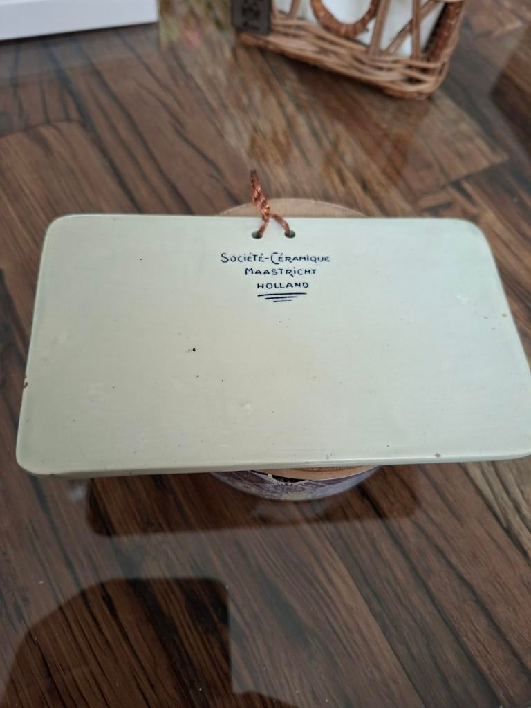 Tegeltje Maastricht Oude Maasbrug, Antiek en Kunst, Antiek | Wandborden en Tegels, Ophalen of Verzenden