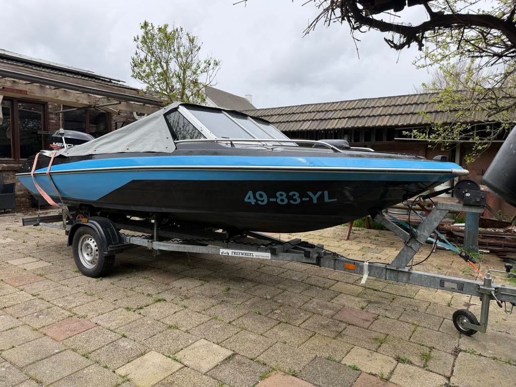 Mooie Glastron SSV-162 50PK buitenboordmotor Consoleboot SET, Watersport en Boten, Speedboten, Ophalen, Zo goed als nieuw, Minder dan 70 pk