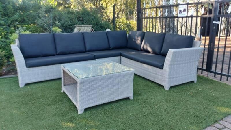 Luxe wicker loungeset all weather, Tuin en Terras, Tuinsets en Loungesets, Ophalen, Gebruikt, Wicker, Loungeset