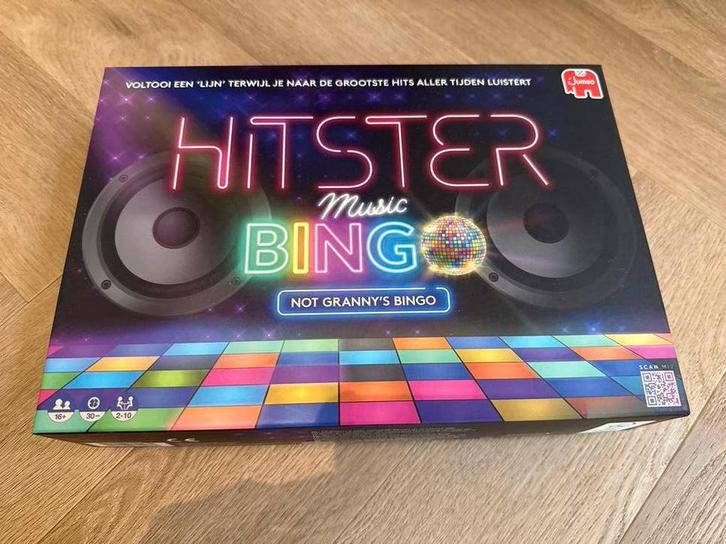 Hitster Music Bingo - Zo goed als nieuw, Hobby en Vrije tijd, Gezelschapsspellen | Bordspellen, Zo goed als nieuw, Drie of vier spelers