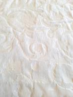 2,5 meter off white fake fur met bloempatroon, 120 cm of meer, Ophalen of Verzenden, Katoen, Nieuw