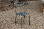 Brocante - Stoere stalen stoel!, Huis en Inrichting, Stoelen, Ophalen, Gebruikt, Metaal, Industrieel