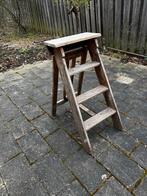 Vintage Houten Schilderstrapje - Decoratief en Functioneel, Ophalen, Gebruikt, Trap, Opvouwbaar of Inschuifbaar