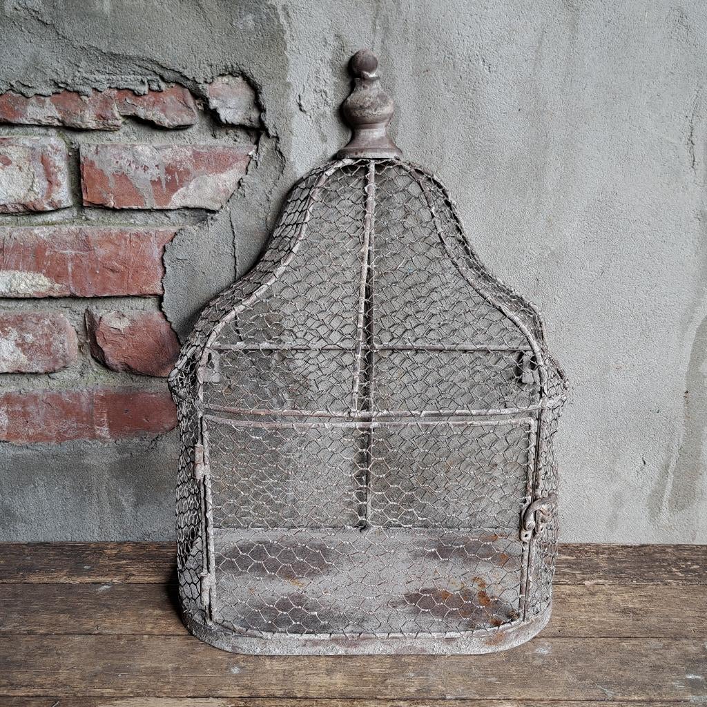 Decoratief metalen kooitje huisje kastje met gaas *Etage3*, ., Ophalen of Verzenden, Zo goed als nieuw, .