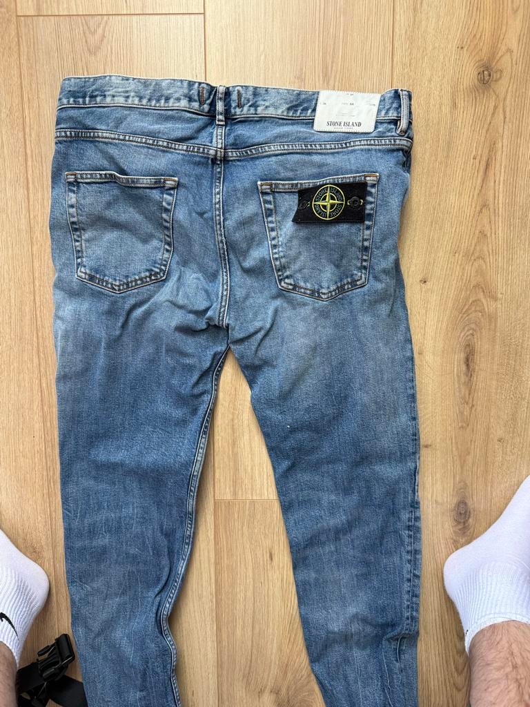 Stone Island jeans W34 L34, Ophalen of Verzenden, Gedragen, Blauw, W33 - W34 (confectie 48/50)