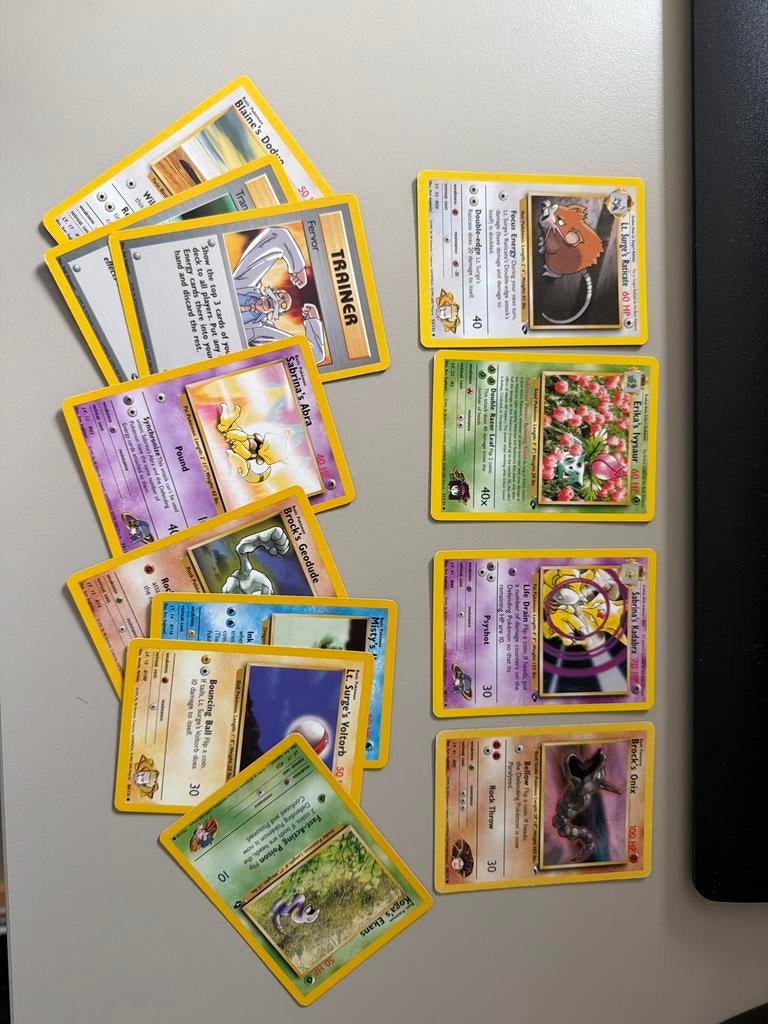 Set kaarten Gym Heroes, Ophalen of Verzenden, Gebruikt, Meerdere kaarten