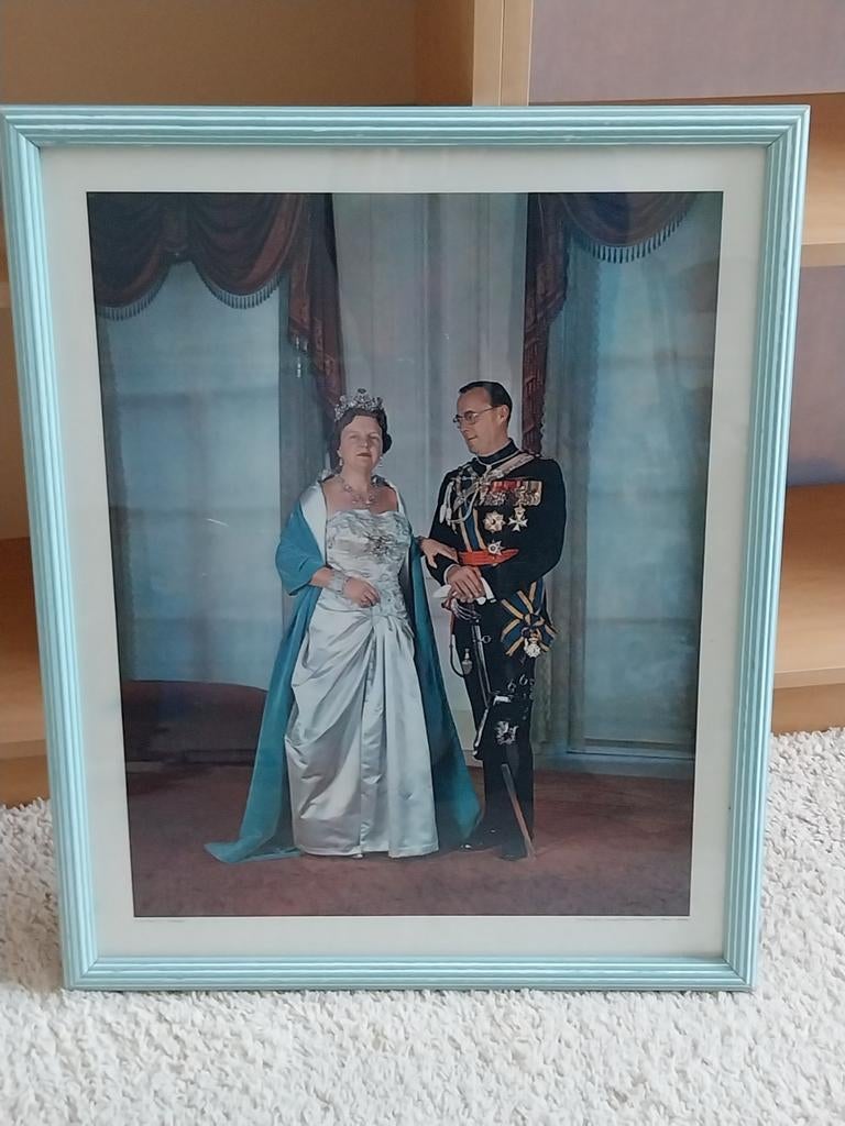 Historische foto Koningin Juliana en Prins Bernhard, Ophalen of Verzenden, Gebruikt