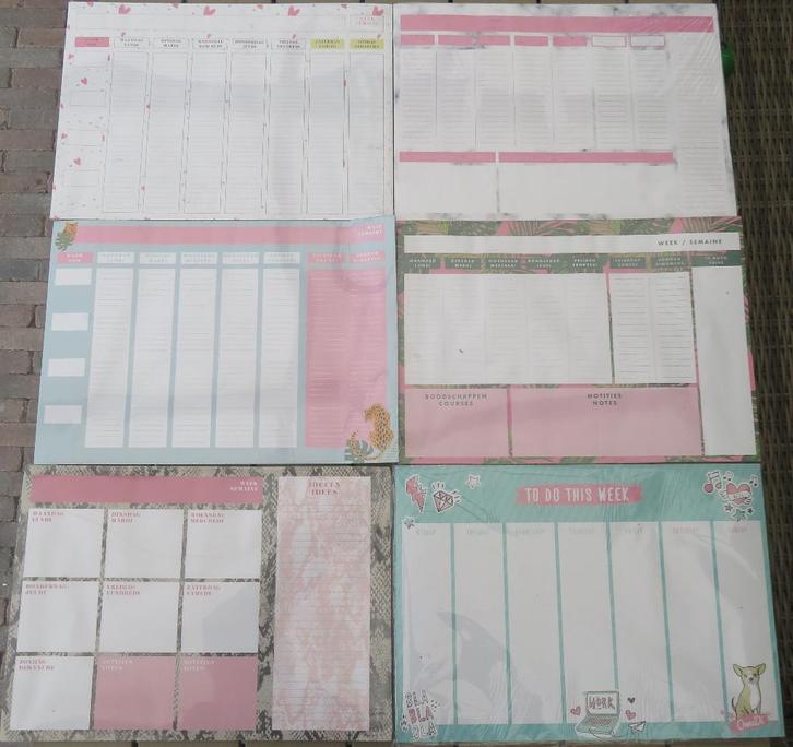 6 Weekplanner To Do Lijst A3 Memobord Kladblok Agenda 52 blz, Diversen, Agenda's, Nieuw, Ophalen of Verzenden