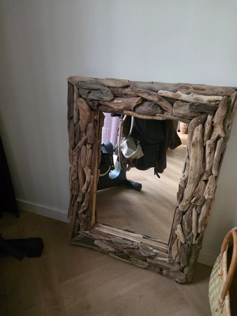 Super mooie spiegel, Ophalen, Zo goed als nieuw, Minder dan 100 cm, Rechthoekig