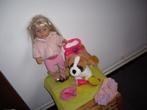 baby born grote zus met hondje met geluid, Ophalen of Verzenden, Zo goed als nieuw, Babypop