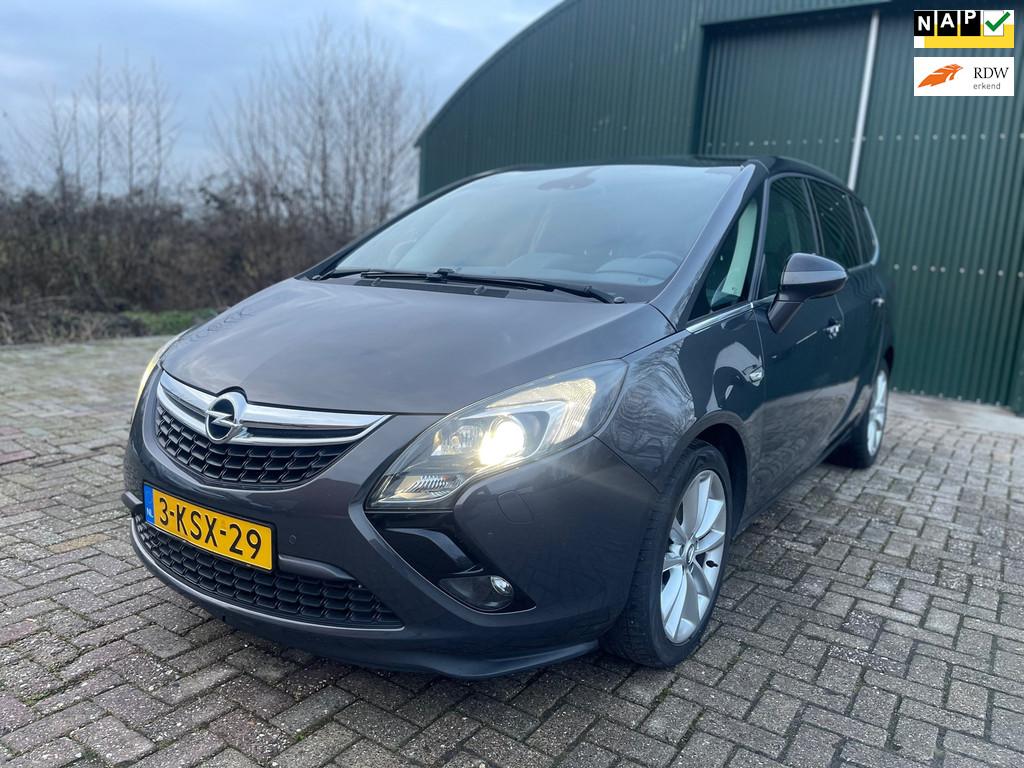 Opel Zafira Tourer 1.4 Cosmo AUTOMAAT! 1e eig/Dealer onderh/, Auto's, Opel, Euro 5, Gebruikt, Zwart, 4 cilinders