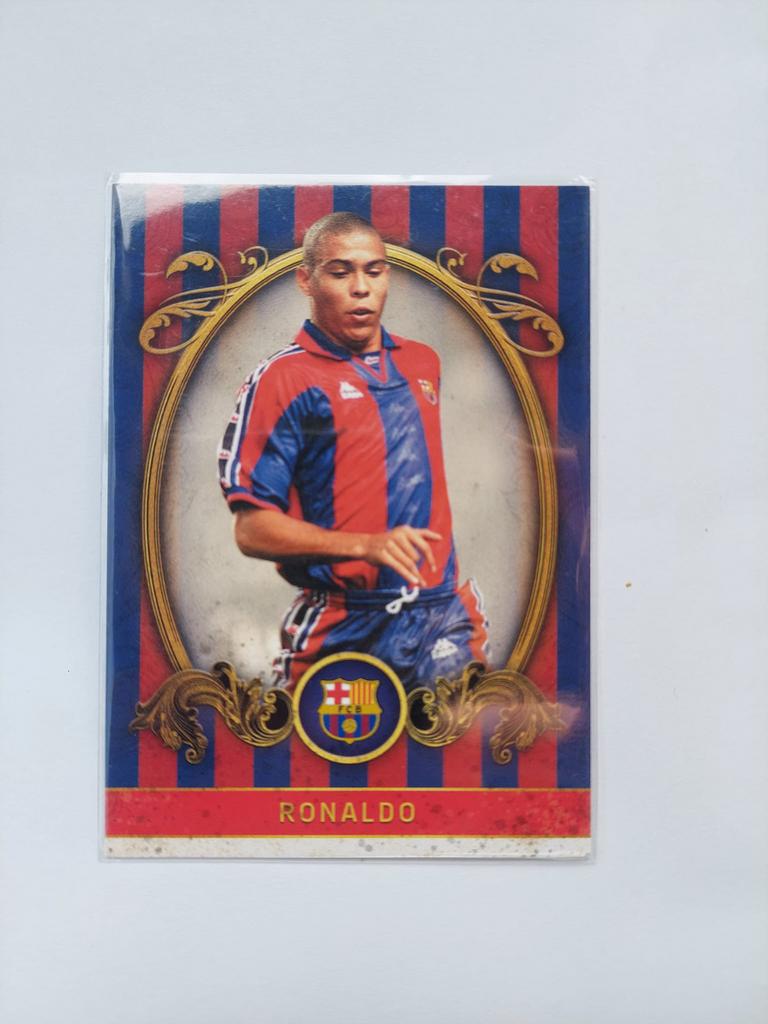 Ronaldo Nazario FC Barcelona Topps, Ophalen of Verzenden, Zo goed als nieuw, Plaatje