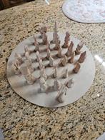 Stenen schaakbord met figuren, Ophalen of Verzenden, Minder dan 500 stukjes