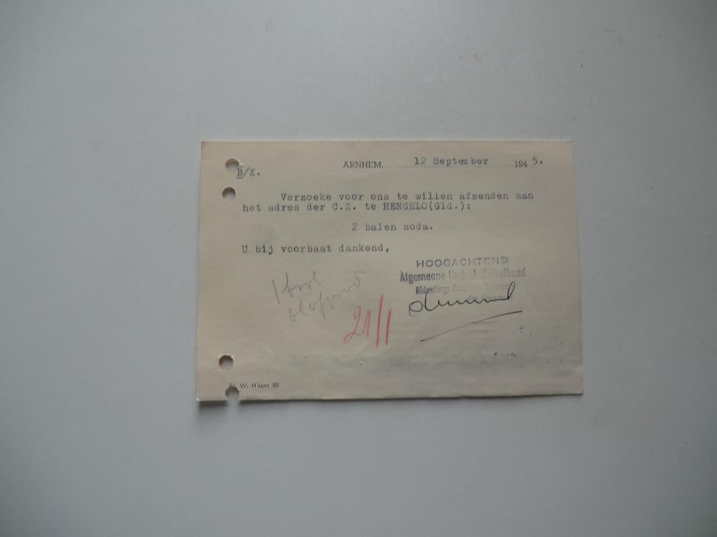 Hengelo (Gld),Arnhem,Zutphen,Coop Zuivelfabriek,1945, Verzamelen, Ansichtkaarten | Nederland, Verzenden, 1940 tot 1960, Gelopen