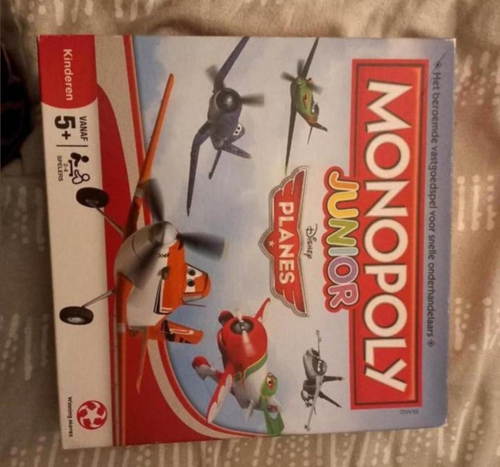 Monopoly Junior Disney Planes bordspel, Ophalen of Verzenden