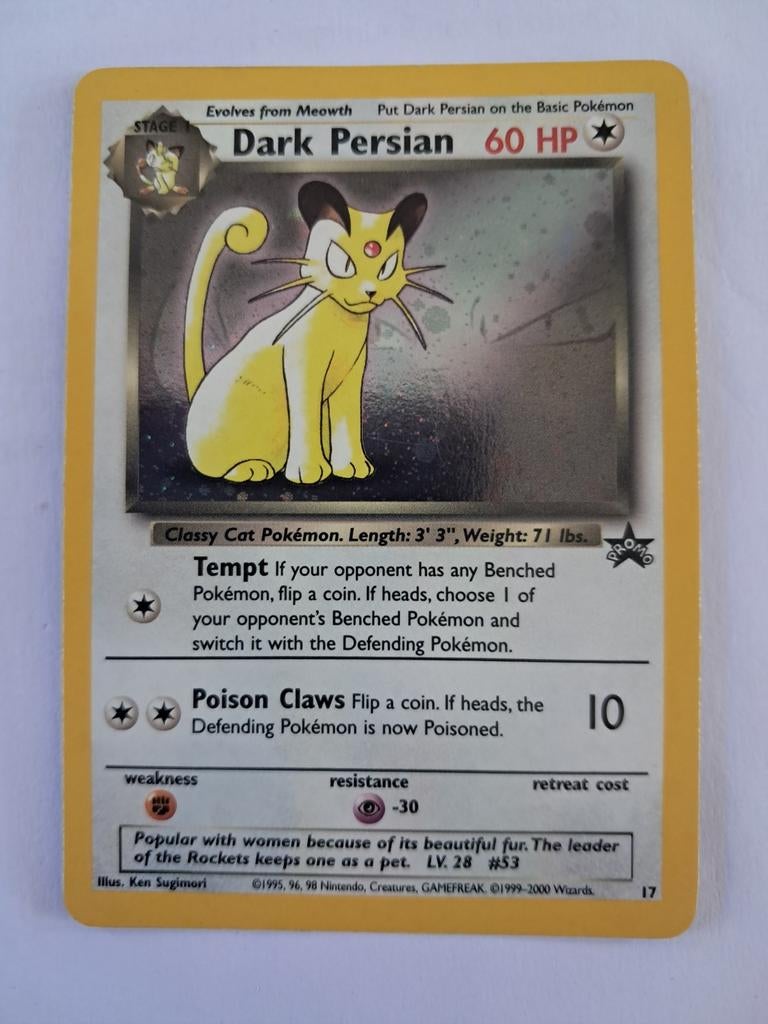 Dark Persian WOTC Promo, Ophalen of Verzenden, Zo goed als nieuw, Losse kaart, Foil