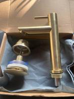 Gouden Fonteinkraan met Afvoerplug - Nieuw, Ophalen, Nieuw, Koper, Kraan