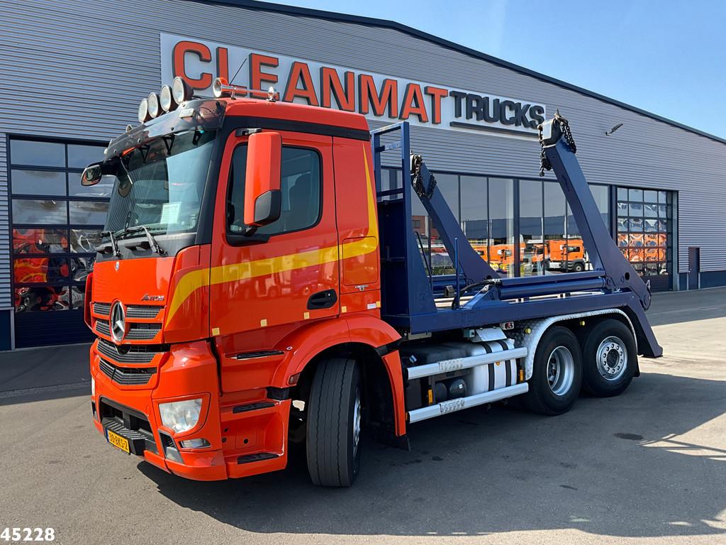 Mercedes-Benz Antos 2542 6x2 Euro 6 Hyva 18 portaalarmsystee, Auto's, Vrachtwagens, Euro 6, Mercedes-Benz, Diesel, 2 stoelen