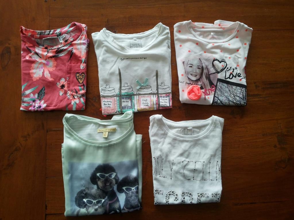 5 leuke zomerse merkshirts, Tumble 'n Dry, Brian & Nephew, Ophalen of Verzenden, Zo goed als nieuw, Meisje, Shirt of Longsleeve