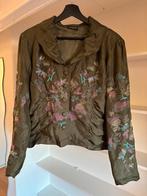 Prachtig legergroen jasje van Caroline biss maat 46, Kleding | Dames, Ophalen of Verzenden, Zo goed als nieuw, Maat 46/48 (XL) of groter