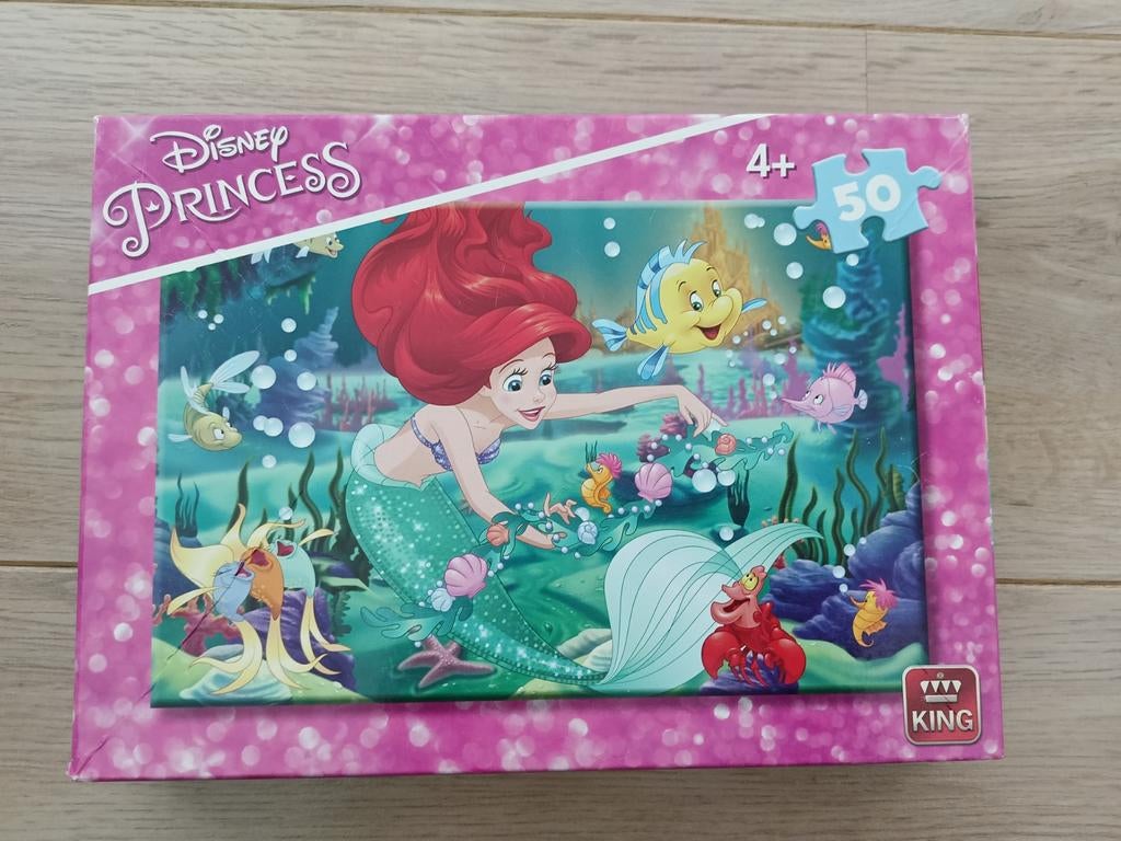 Puzzel De kleine zeemeermin, Ophalen, 10 tot 50 stukjes, Zo goed als nieuw, 2 tot 4 jaar