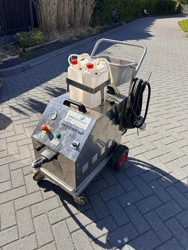 Osprey stoomreiniger 380V met diverse hulpstukken, Doe-het-zelf en Verbouw, Reinigingsmachines, Ophalen of Verzenden, Gebruikt