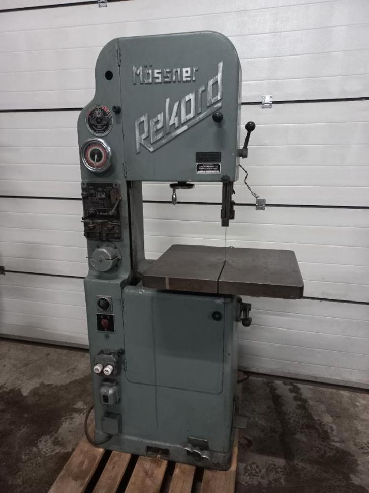 Mossner rekord SSF420 lintzaag zaagmachine, Doe-het-zelf en Verbouw, Gereedschap | Zaagmachines, Gebruikt, Lintzaag, 1200 watt of meer