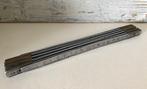 Vintage Franse duimstok (Duralumin) aluminium / koper 2 mtr