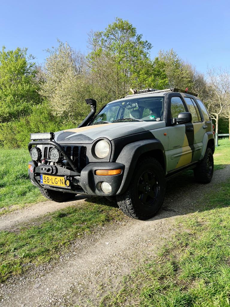 Jeep Cherokee 3.7 V6 Liberty | RAID | Off-road | Uniek, Auto's, Jeep, Automaat, 3700 cc, Beige, Overige kleuren