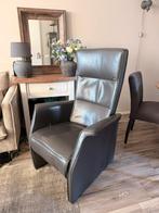 GRATIS 2 relaxstoelen taupe, Ophalen, Gebruikt, Minder dan 75 cm, Leer