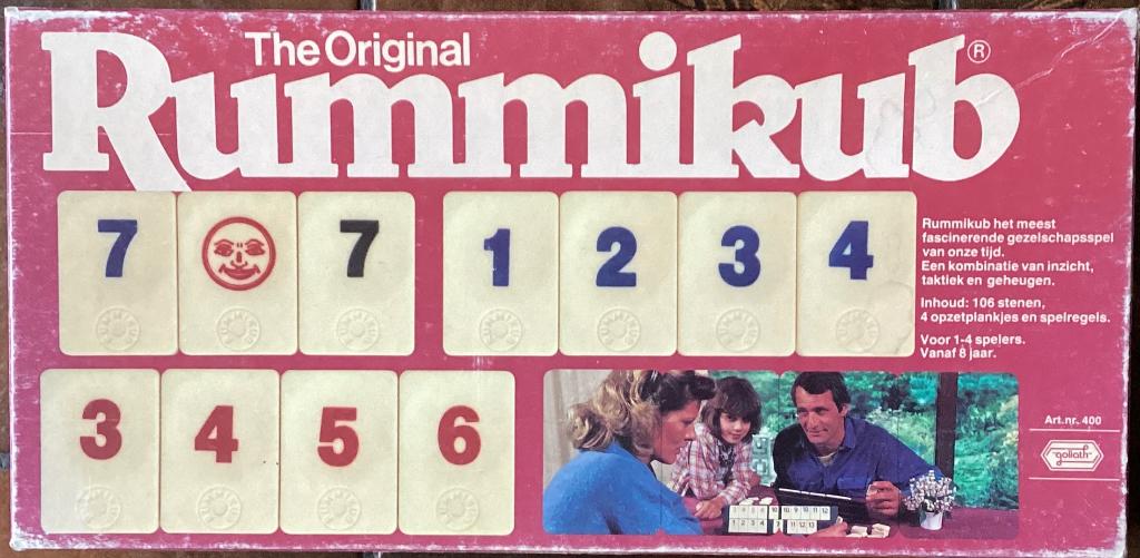 Compleet vintage Rummicub spel met grote stenen, Ophalen of Verzenden