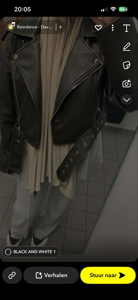 Groen leren jasje, Ophalen of Verzenden, Gedragen, Maat 38/40 (M), Groen