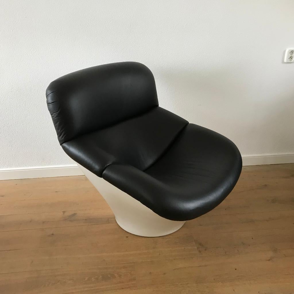 Artifort fauteuil stoel 595 Geoffrey Harcourt vintage design, Gebruikt, 75 tot 100 cm, Ophalen of Verzenden, Nvt