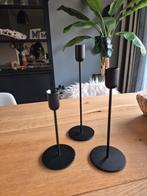 Kandelaars, Zwart, Ophalen of Verzenden, Zo goed als nieuw, Metaal