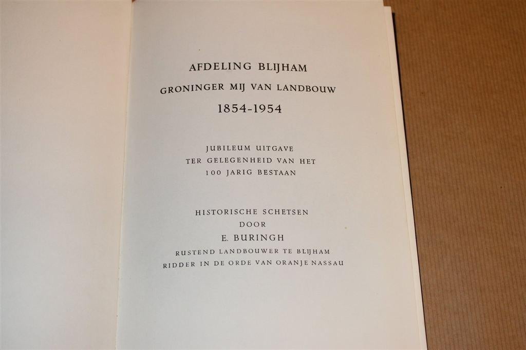 100 Jaar Landbouw in Blijham — Jubileumeditie met Kaart, Ophalen of Verzenden, Gelezen
