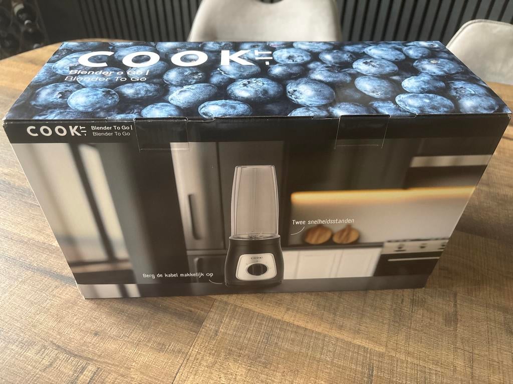 Cook it Blender to go - Nieuw in doos, Witgoed en Apparatuur, Blenders, Ophalen of Verzenden, Nieuw, Blender to go