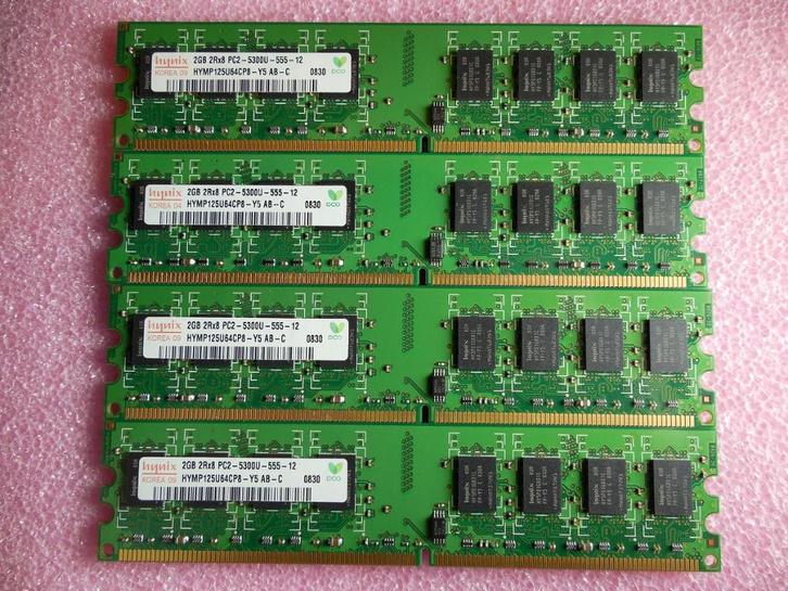 DDR2 PC2-5300 2 GB A-Merk ALS NIEUW ***3 maanden garantie***, Computers en Software, RAM geheugen, Zo goed als nieuw, Desktop