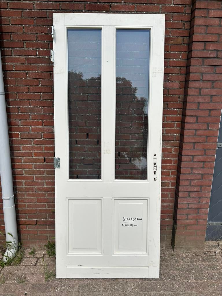 Hardhouten voordeur, zeer zwasr exemplaar bj.2017, Doe-het-zelf en Verbouw, Deuren en Horren, Ophalen, Zo goed als nieuw, Buitendeur