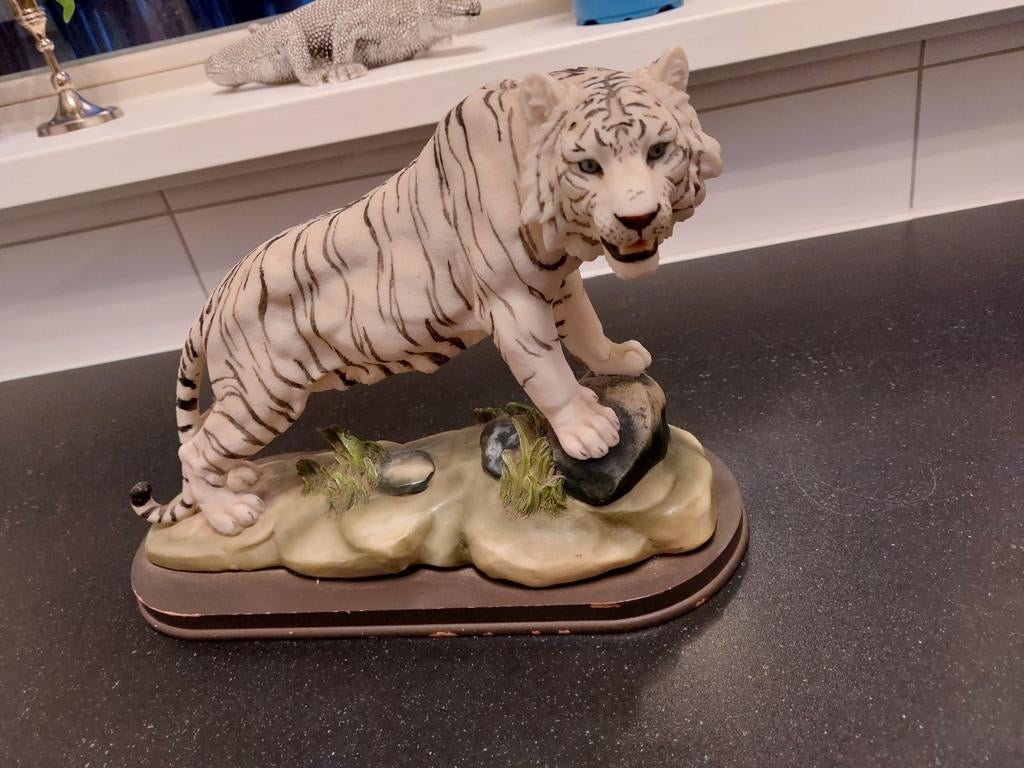 Vintage Bengaalse tijger beeld, Verzamelen, Ophalen of Verzenden, Zo goed als nieuw, Dier