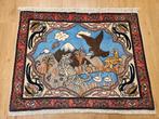 Handgeknoopt perzisch tapijt sarough 91x71 pictoriaal