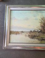 Schilderij A.J. Zwart huisje aan het giethoornse meer, Antiek en Kunst, Kunst | Schilderijen | Klassiek, Ophalen