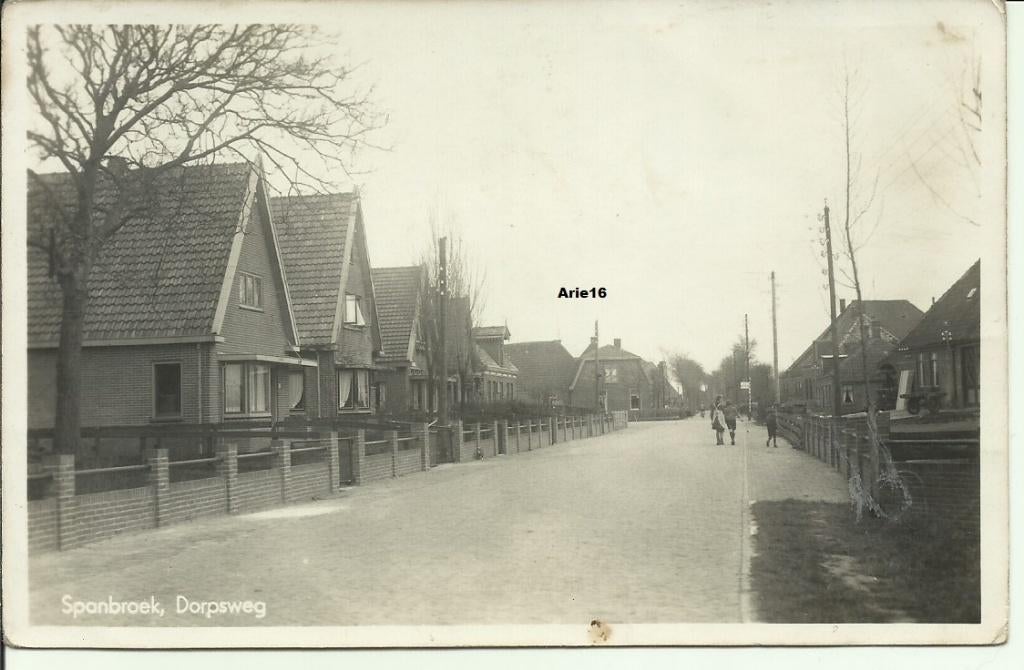 Spanbroek, Verzenden, 1920 tot 1940, Ongelopen, Noord-Holland