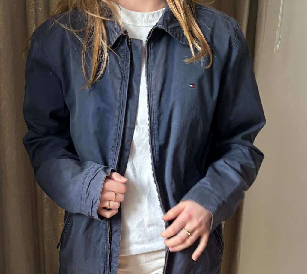 Tommy Hilfiger Harrington Jas - Maat M, Ophalen of Verzenden, Zo goed als nieuw, Blauw