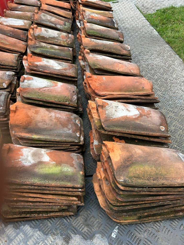 Een partij mooie oude dakpannen, Steen of Klei, Ophalen of Verzenden, Zo goed als nieuw, 15 m² of meer