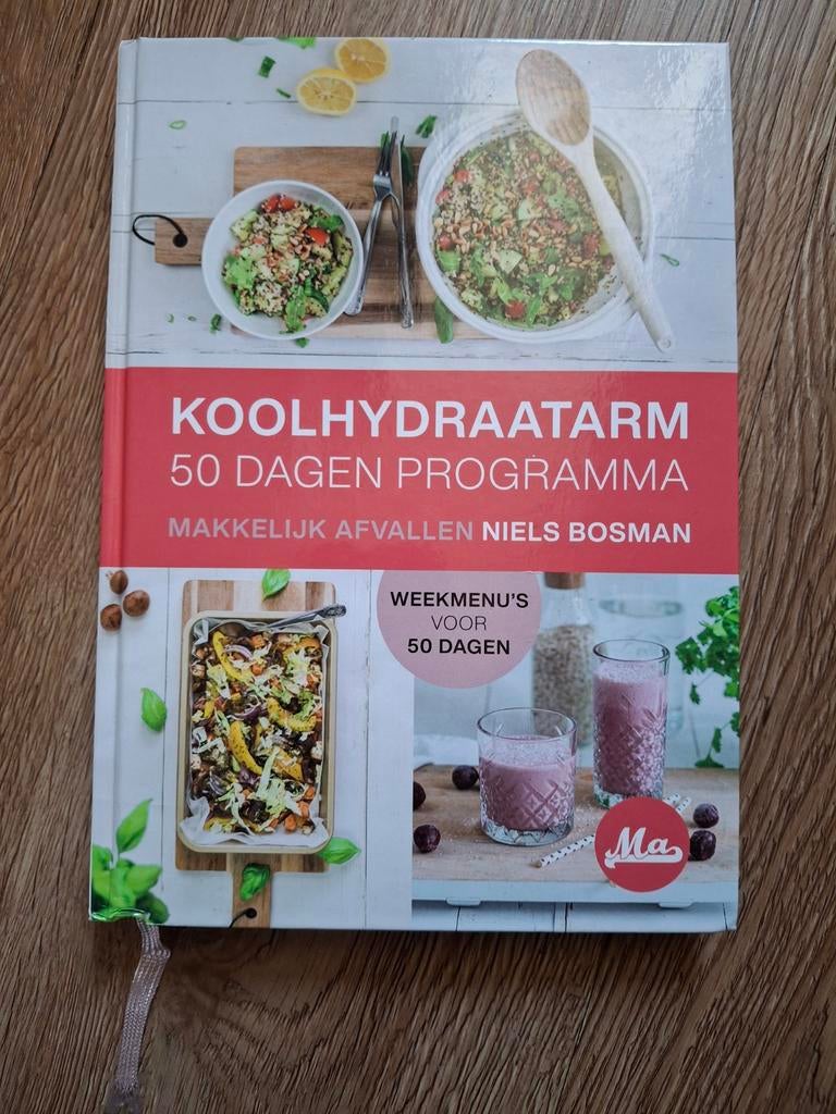 Koolhydraatarm 50 dagen programma - Niels Bosman, Ophalen of Verzenden, Zo goed als nieuw